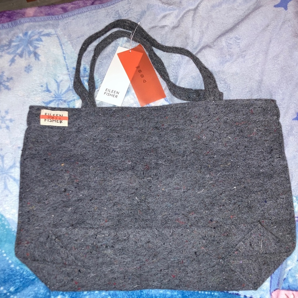 Eileen Fisher Charcoal felted Tote Bag